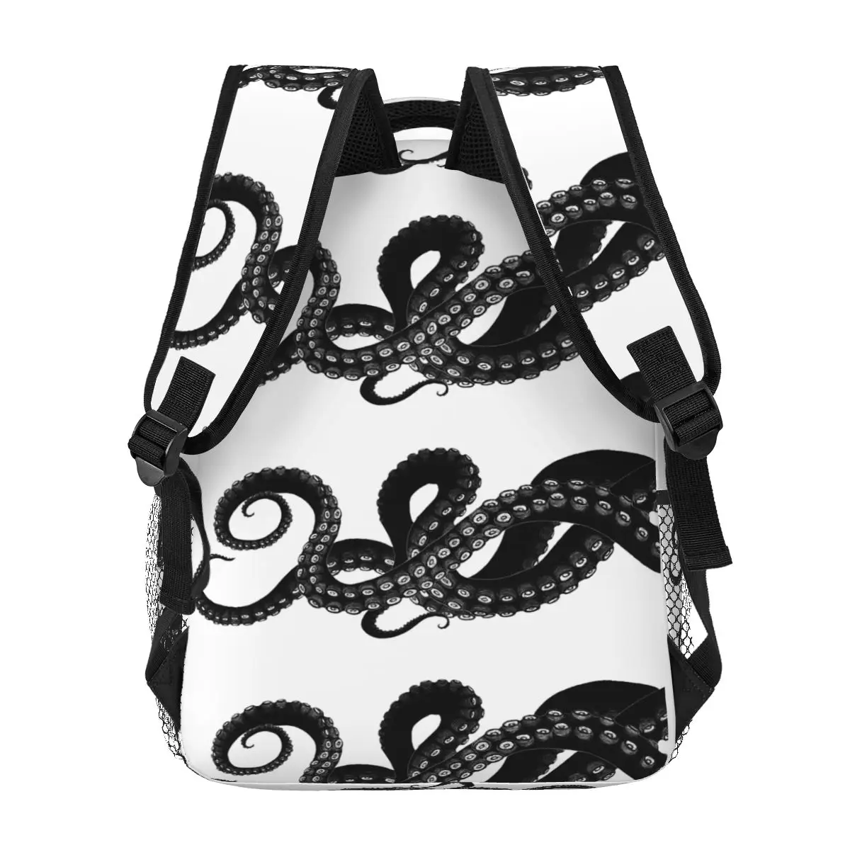 Kraken-Mochilas para meninos e meninas, mochilas escolares para estudantes, mochila para laptop dos desenhos animados, bolsa de ombro de grande capacidade