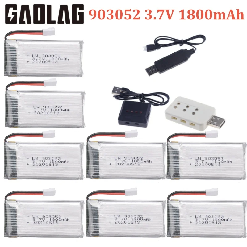 3.7v 1800mAh lipo Battery for KY601S SYMA X5 X5S X5C X5SC X5SH X5SW X5HW X5UW M18 H5P HQ898 H11D H11C Helicopter Drone Battery