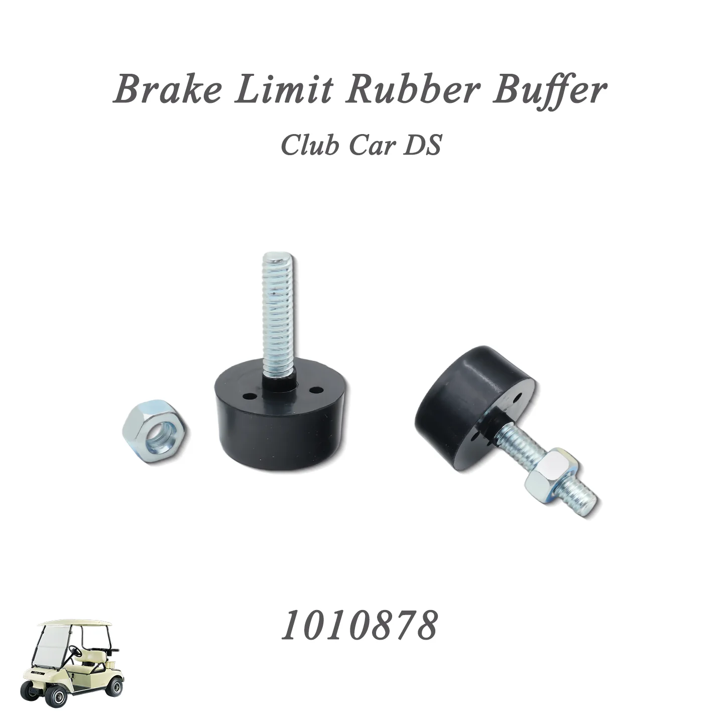 Electric golf cart Parts Club Car DS 1981-Up Brake Pedal Rubber Bumper Stop Screw Replacement 1010878 285-237