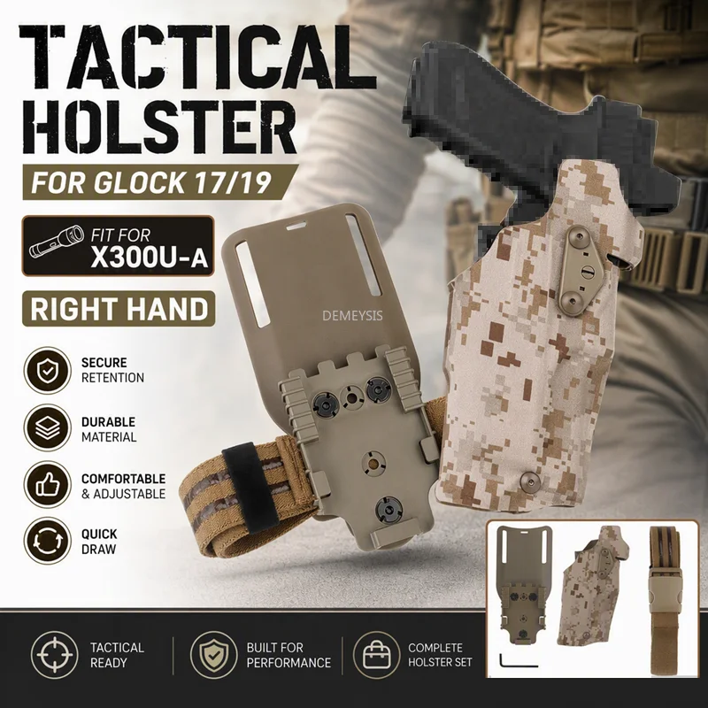 Furniture Leg Set - Sarung Pistol Taktis untuk Glock 17