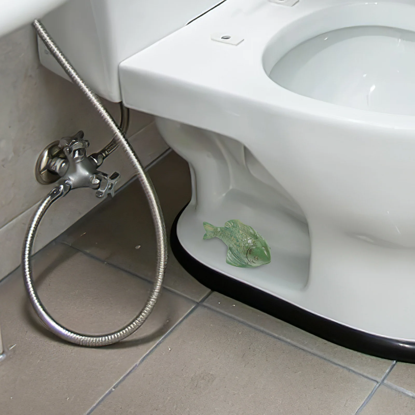 

2pcs Fish-shaped Toilet Bolt Covers Decorative Resin Caps for Bathroom Toilet Installation Parts Universal Accessories