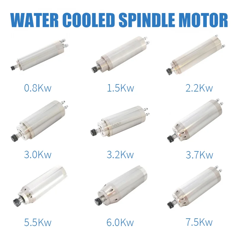 Holry Durable High Perform 380v 400hz 24000RPM Water Cooled Spindle Motor For CNC Machining