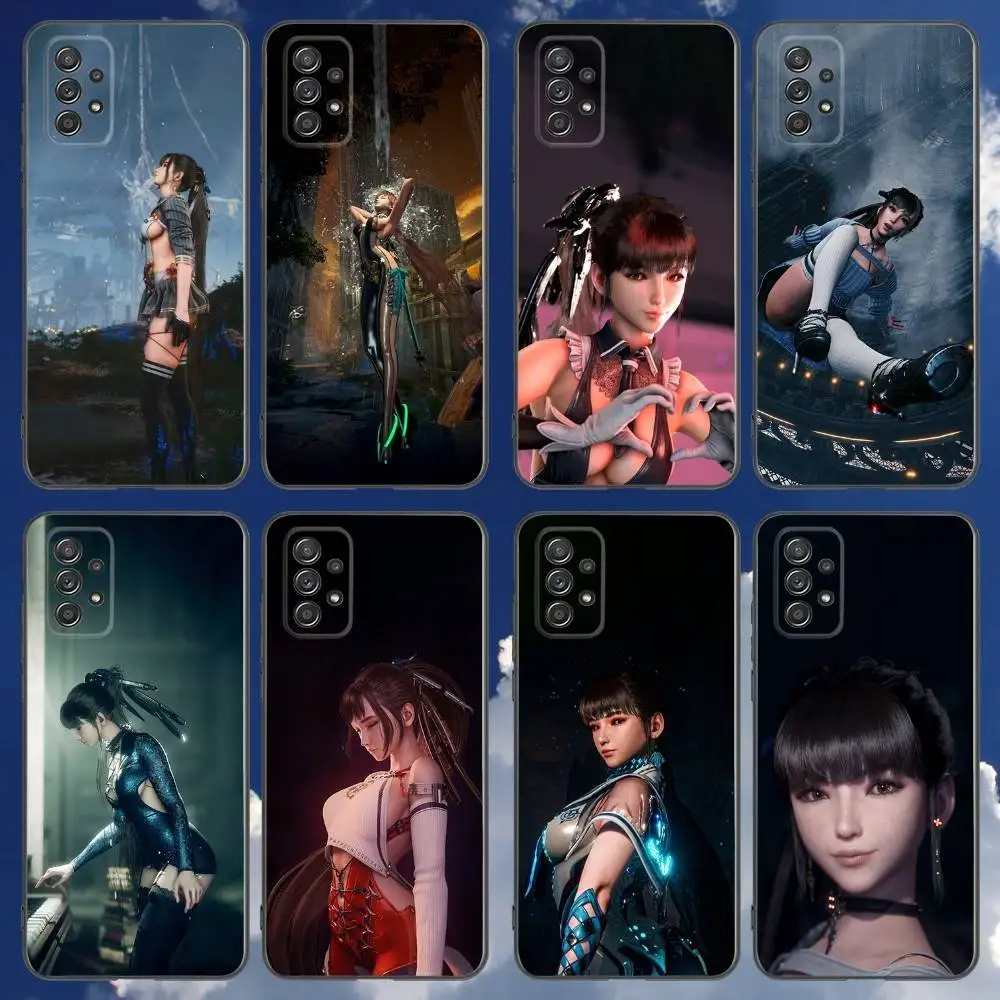 

Eve Game Stellar Blade Phone Case For Samsung Galaxy A 91,80,73,72,71,53,52,51,22,5G Shockproof Soft Black Cover
