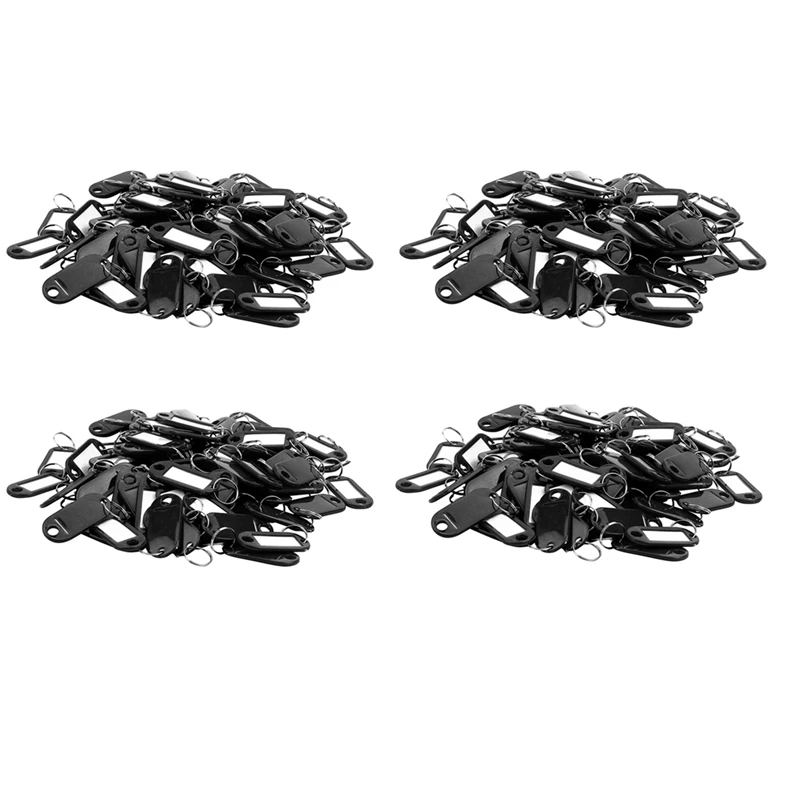 

Hot Selling-Key Ring Tags(400Pcs Black),Key Ring Tags(400Pcs Black)-Ac83