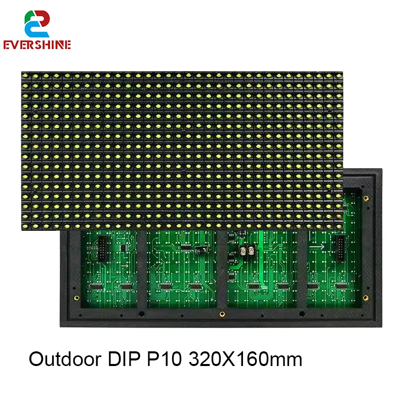 

Led DIP P10 Red Module 320X160mm Traffic Outdoor Display Screen High Brightness Programmable Scrolling Billboard Monochrome DIP