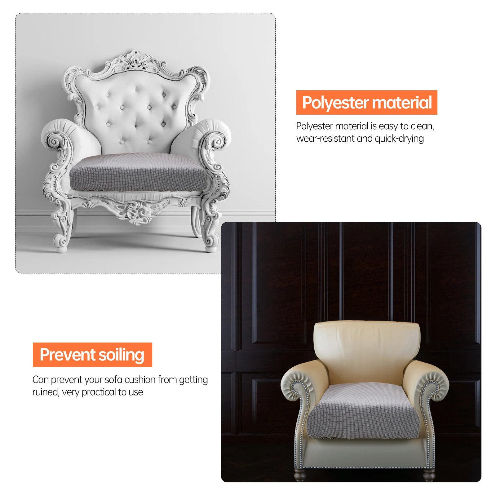 

Sofa Cover Cushion Couch Covers Living Room Decorative Protector Polyester Material Easy Clean Wear Resistant Quick Drying Sofa