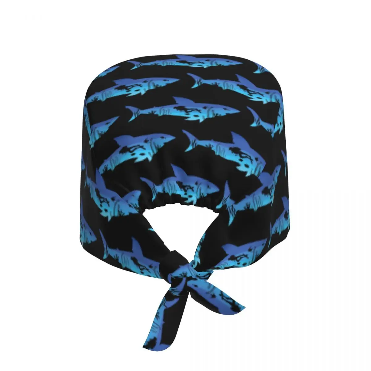 Shark Scuba Diving Nursing Work Cap Surgical Scrub Caps Nursing Hair Hats Sea Equipment Work Scrubs Hat for Medical Surgical