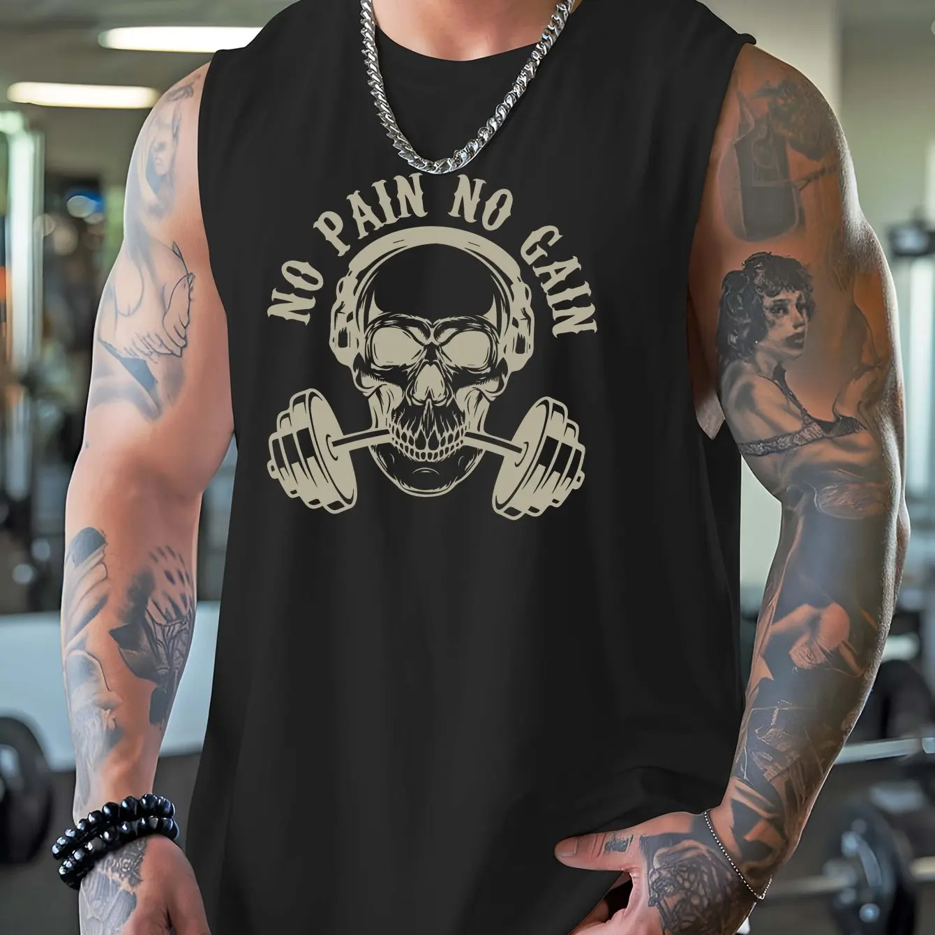 

Terrifying 3D Skull Print Men's Tank Tops Hip Hop Trend Harajuku Sleeveless T-shirt Summer Gym Fitness Training Fashion Clothes
