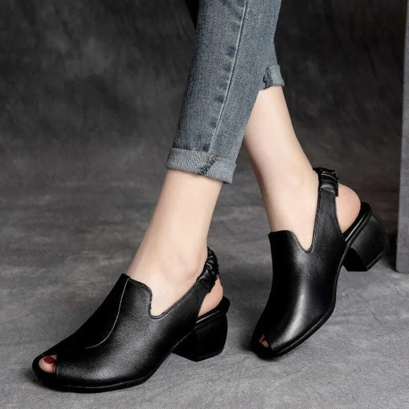 2024 New Fashion Platform Wedges Sandals for Women Female Casual High Heels Open Toe Comfort Fish Mouth Gladiator Sandals