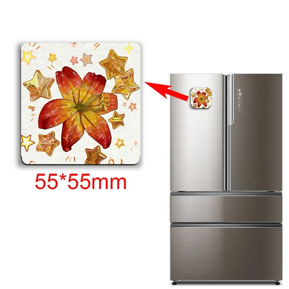 Pale yellow shading Adrianne Lenker Black Square Plastic Fridge Magnet, for Magnetic Sticker No Trace Left, Durable