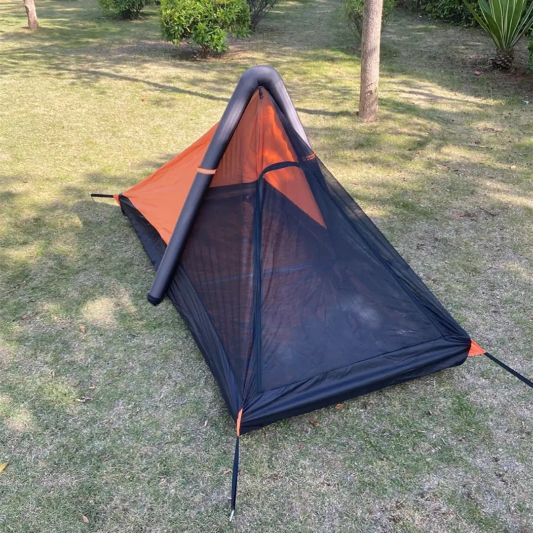 Double Layers 1 Person Outdoor Camping  Inflatable Tent for Outdoor Hiking Camping Tent
