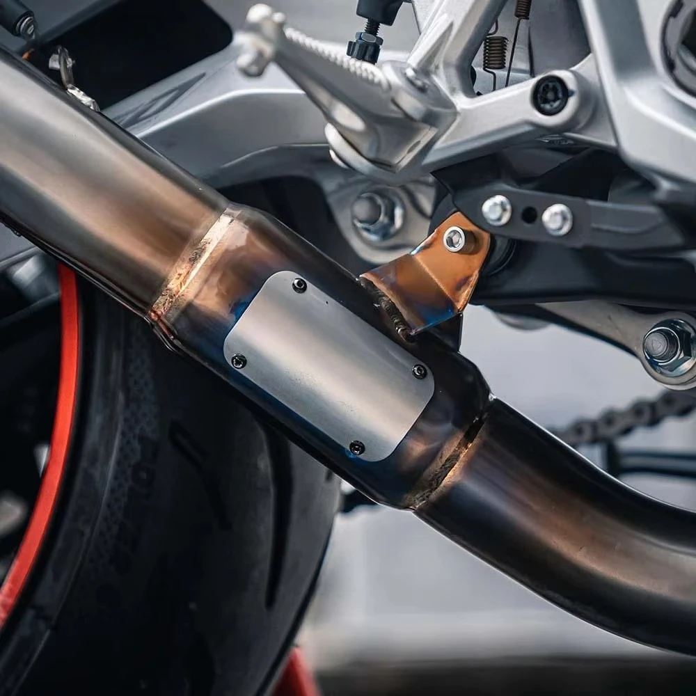 For  Zontes  703RR Titanium Alloy 4-stroke Full Section Side Exhaust