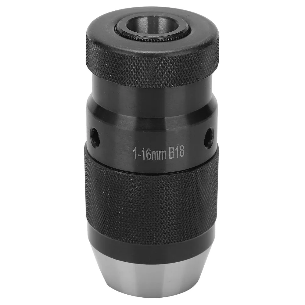 keyless-design-self-tightening-drill-chuck-1‑16mm-clamping-range-b18-taper-keyless-drill-chuck-52hb-hardness