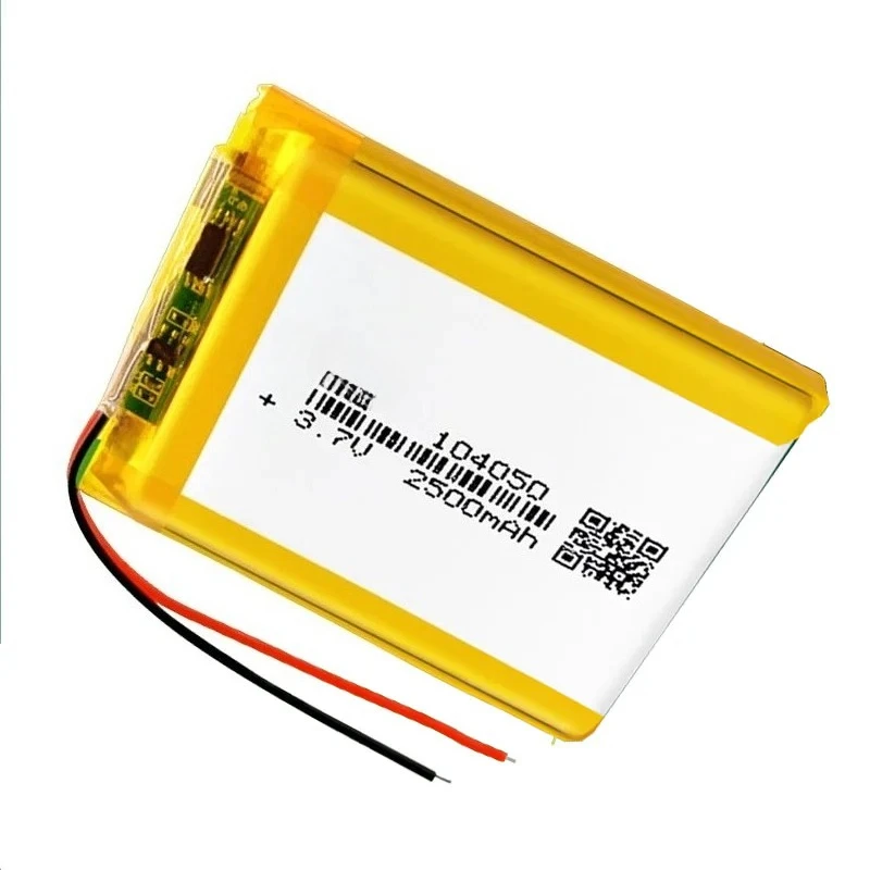 10pcs 3.7V 2500mAh Li-Po Battery 104050 Lithium Polymer Battery Li-Po li ion Lipo cells For GPS MP3 MP4 Driving Recorder
