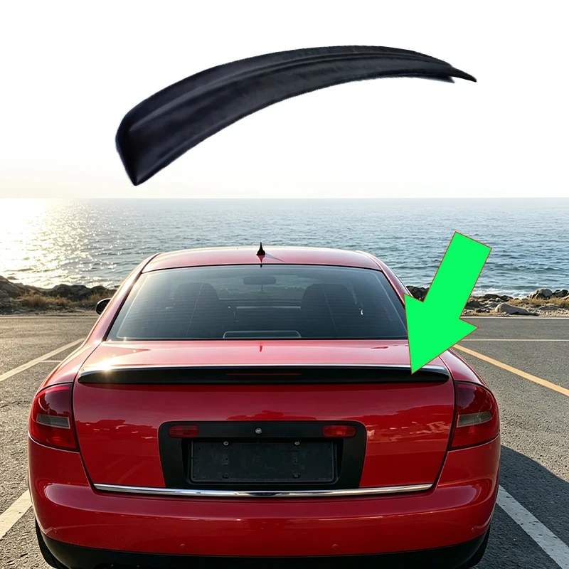 High Quality Roof Pressure Spoiler Wing A6 1997-2005 Exterior Body Kit Modified Accessory 2