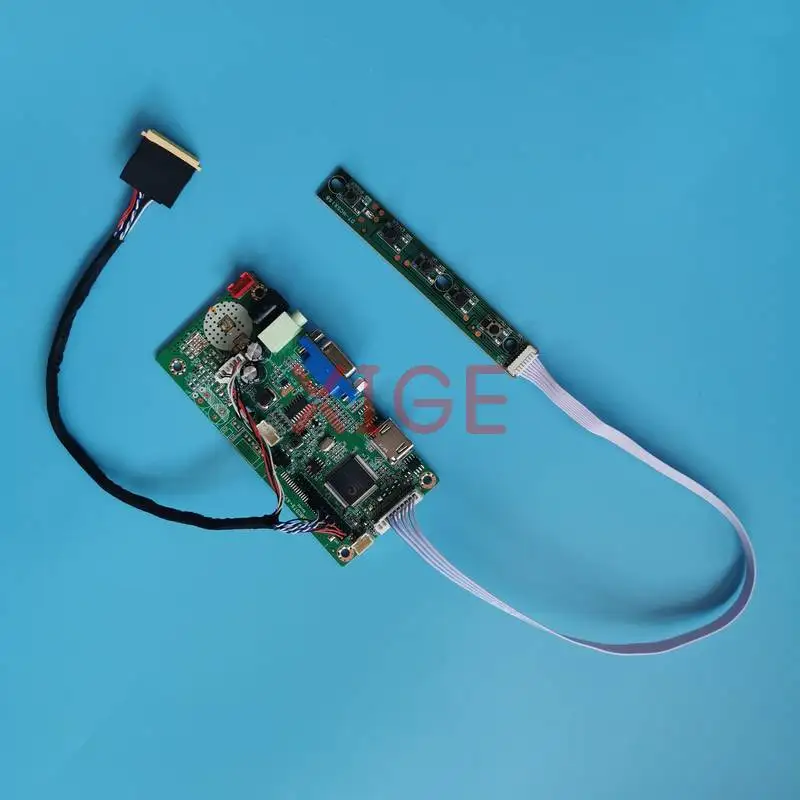 

Плата контроллера дисплея для ноутбуков N156HGE B156HTN03 B156HTN01 B156HTN02, 40-контактный LVDS, 1920*1080, VGA, HDMI, комплект для самостоятельной сборки