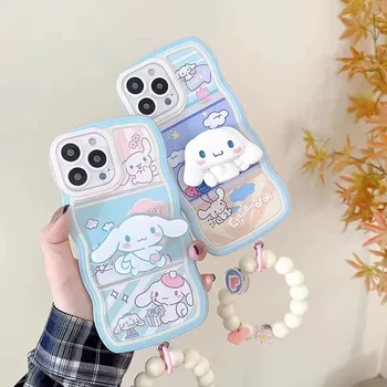 Étui bouclé avec support Sanrios cannelle, mignon, pour Samsung Galaxy S10 S20 S20FE S21 S21FE S22 S23 S24 S25 S8 S9 Ultra Plus 4G 5G