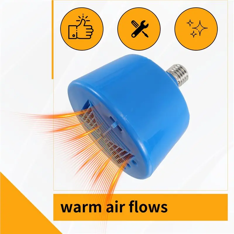 AS94-1 Piece Insulation Lamp Heating Lamp Warm Air Lamp Reptile Insulation Lamp Smart Constant Temperature For Pets Brooding (Bl