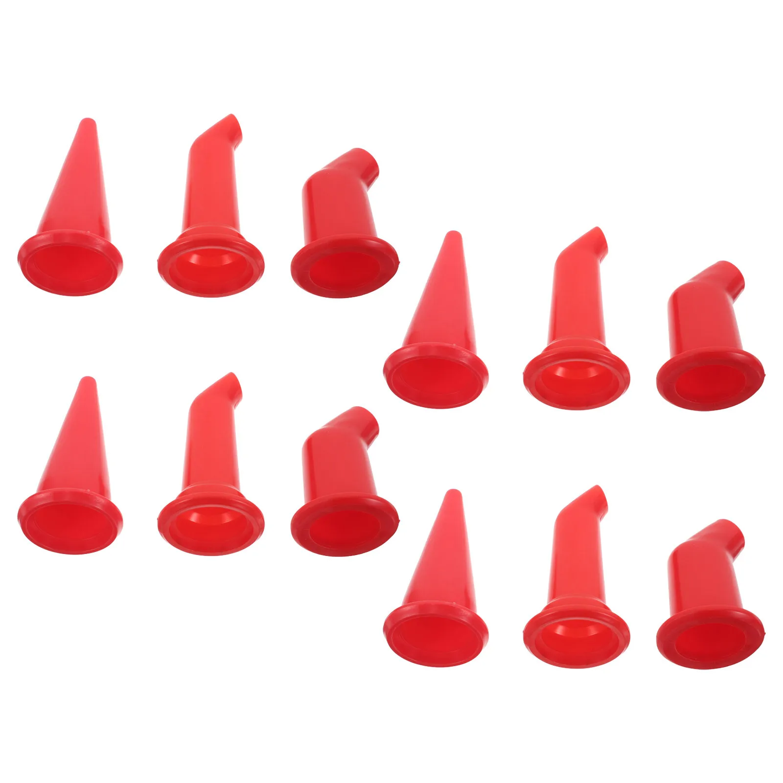 

5 Glass Glue Nozzles 100mm Extension Tip Sealant Applicator for Caulking Silicone Gun Tool Replacement Accessories