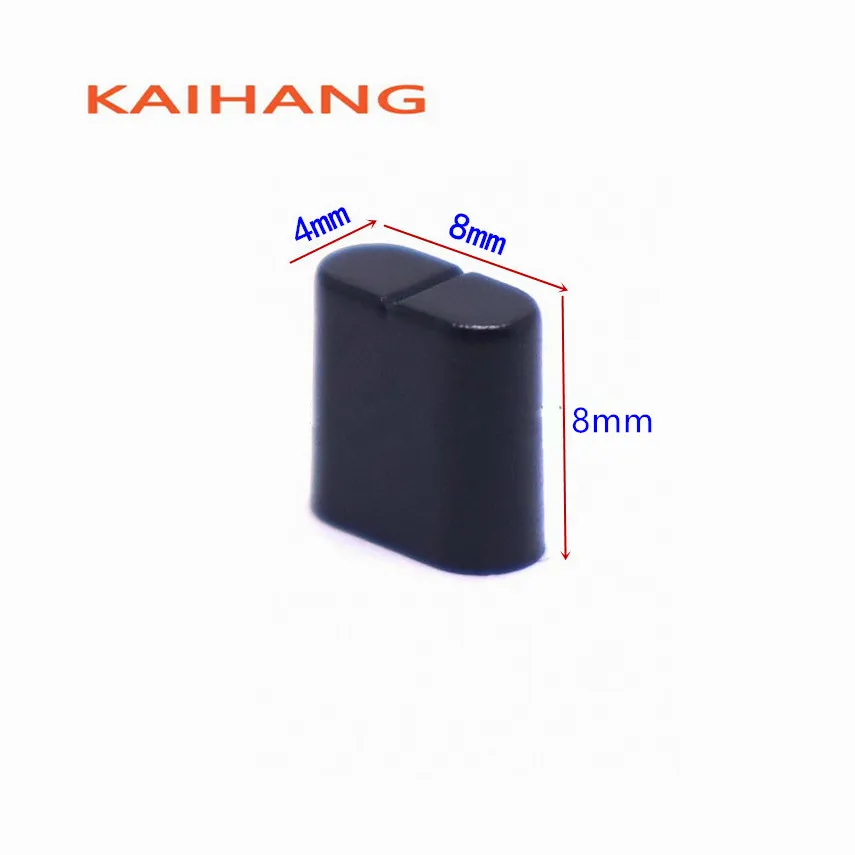 10PCS 8X4X8MM Mixing Consoles Push Key Disc Player Push Key Cap Linear Sliding Potentiometer Knob Cap Aperture 4MM