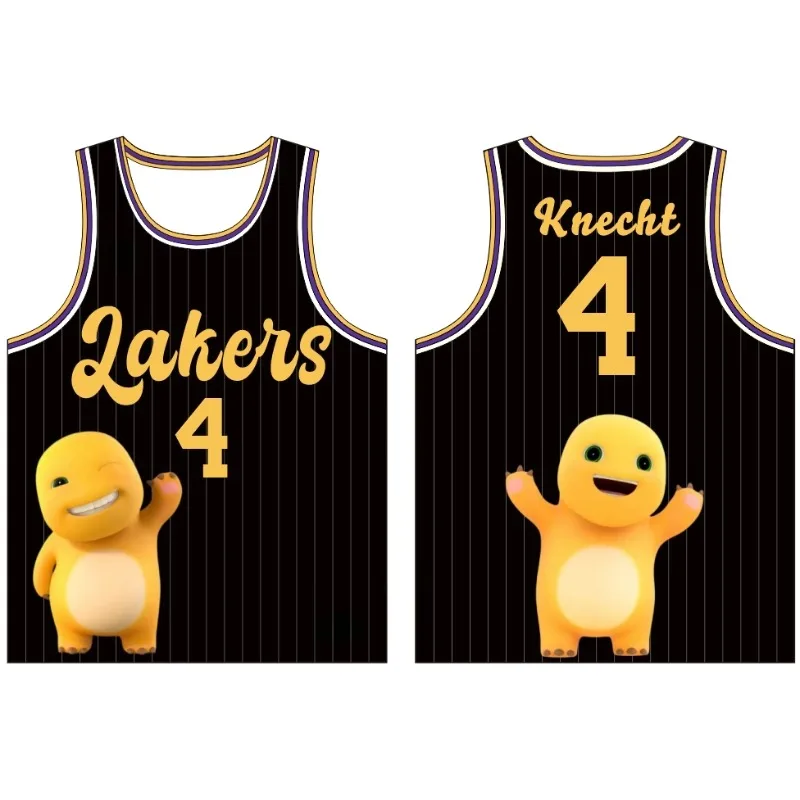 

2025 быстросохнущий детский баскетбольный жилет с героями мультфильмов аниме, повседневный тренировочный жилет из полиэфирного волокна, модный для отдыха