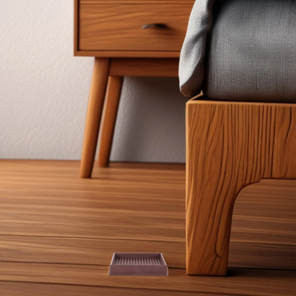 

4pcs Furniture Caster Cups Rubber Non Slip Pads Anti Skid Gripper For Bed Couch Chair Floor Protectors Furniture Leg Stopper