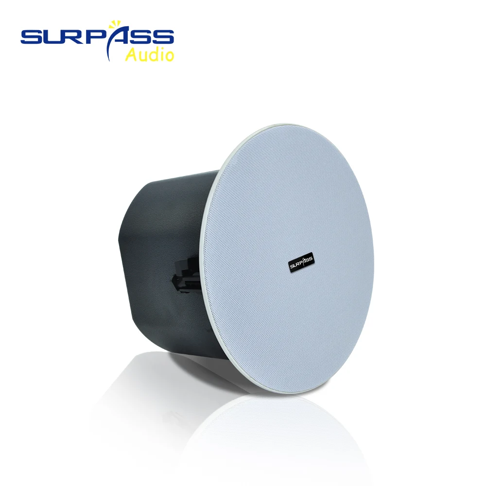 مكبر صوت راحة محوري عالي الجودة مقاس 8 بوصة مكبر صوت سلبي داخل السقف 100 فولت/70 فولت/16 أوم نظام صوت PA قوي لمتجر السوبر ماركت #4