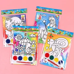 10pcs Cartoon Graffiti Painting DIY Watercolor Painting Education Toys Kids Birthday Party Favor Classrooms Reward Boy Girl Gift