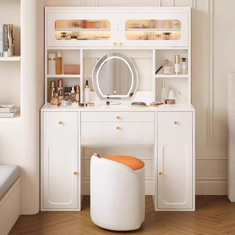 

Light Strip Game Dressing Table Holder Ladies Stool Modern Dressing Table Bedroom Fashionable Schmink Tisch Rome Furniture