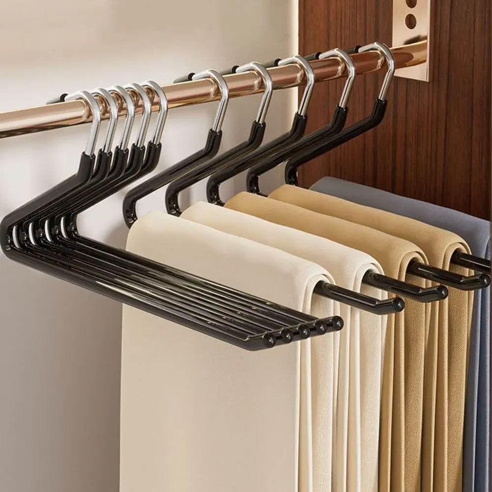 

20Pcs Durable Metal Goose Shape Pants Hanger Anti Slip Seamless Pants Rack Space Saving Clothes Drying Rack Balcony