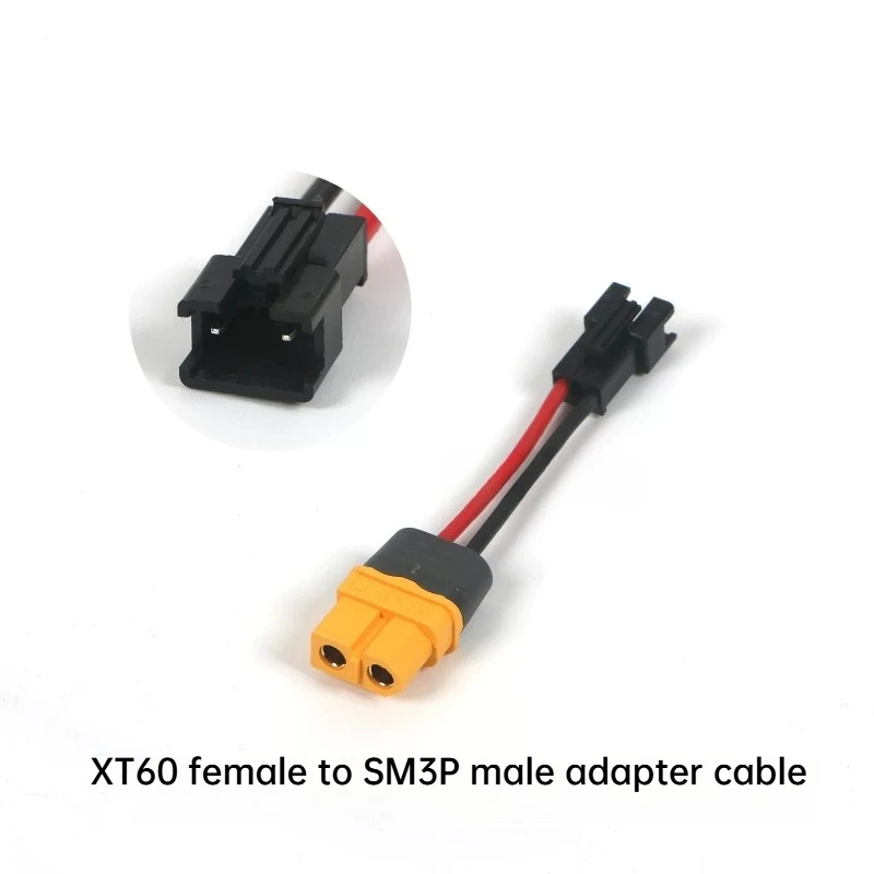 SM3p To XT60 XT30 T Plug Adapter Conversion Line SM3P Male To XT30 XT60 T Plug Female Connector Cable 18AWG Silicone Wire 5cm