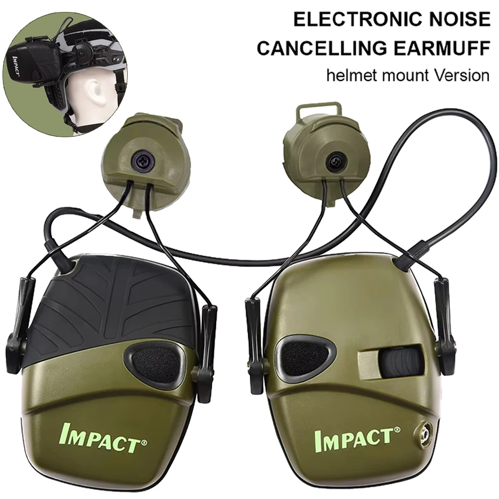 

Спортивный охотничий шлем для стрельбы, электронные наушники, адаптер для шлема, тактический держатель для наушников, шумоподавление