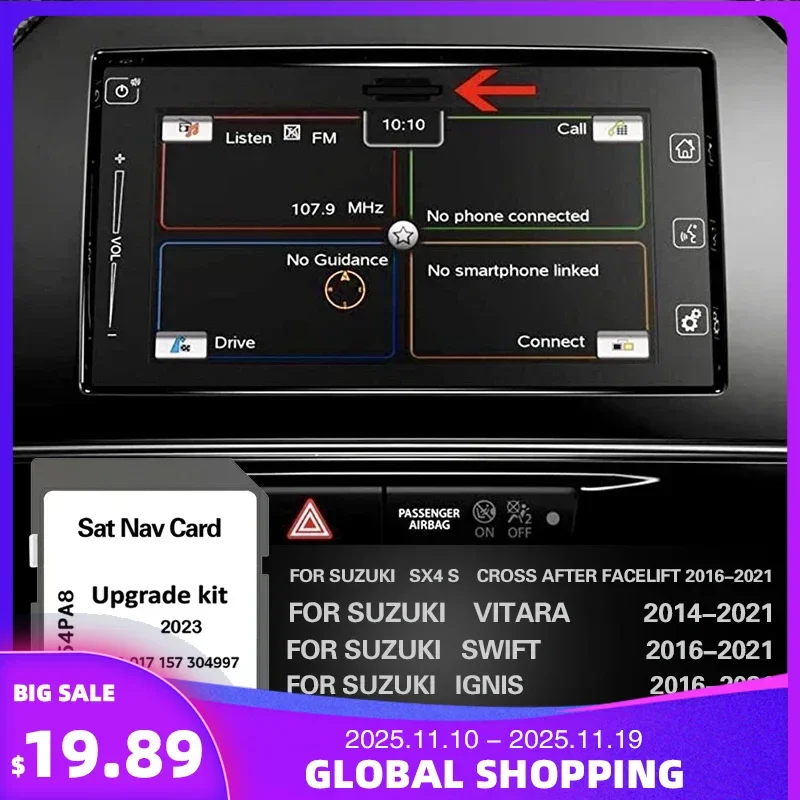 

Карта SD GPS-навигационная карта 16 ГБ для Suzuki SLDA 2023, новейшая обновленная версия в Европе