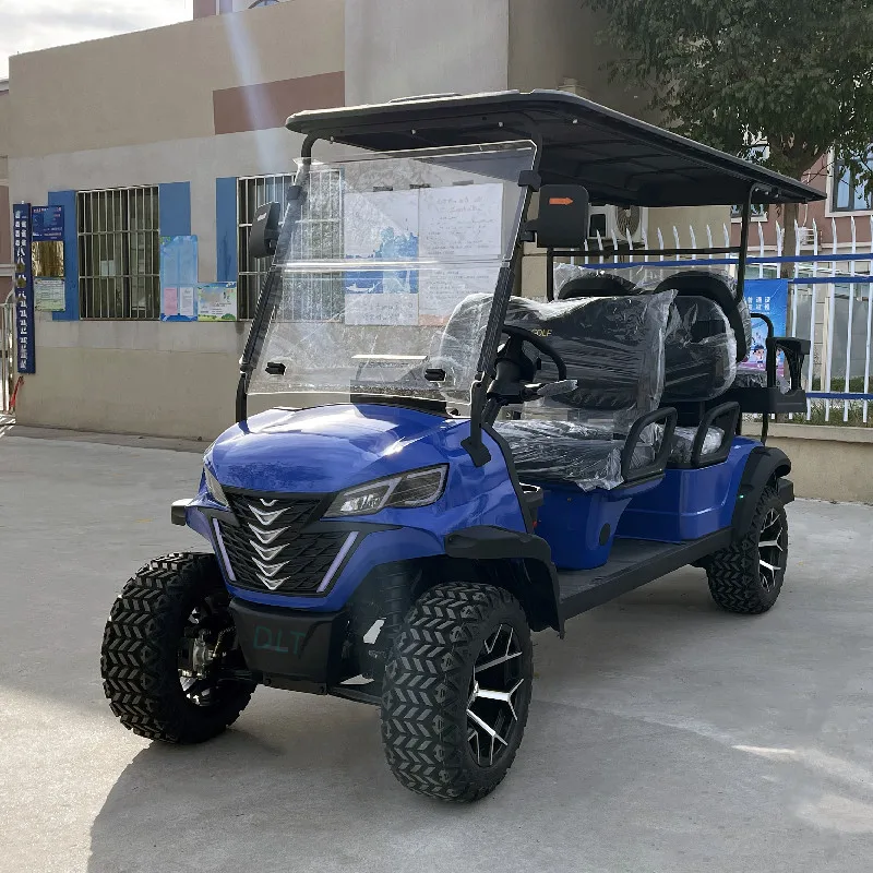 Hot Selling Factory Price 2 Seater 4 Seater Electric Utility Vehicle Club 48V 4 Wheel Off-Road Hunting Golf Cart