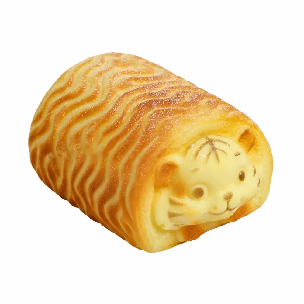 الكرتون الحيوان محاكاة الخبز قرصة لو الأصفر الضغط الإجهاد الإغاثة بولي انتعاش بطيء صور الدعائم نماذج الخبز الاصطناعي