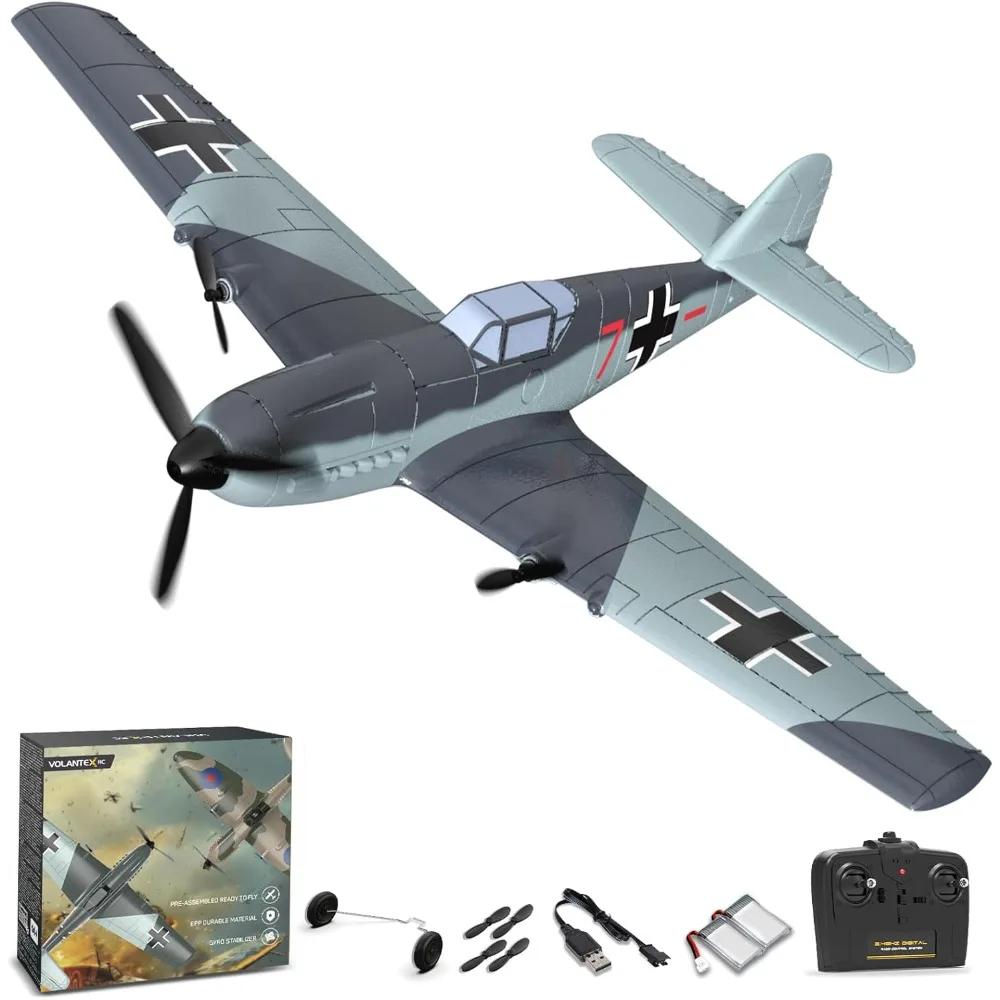 Aereo RC a 3 canali da 2,4 GHz con giroscopio a 6 assi, aereo aliante pronto da volare per un volo facile e divertente