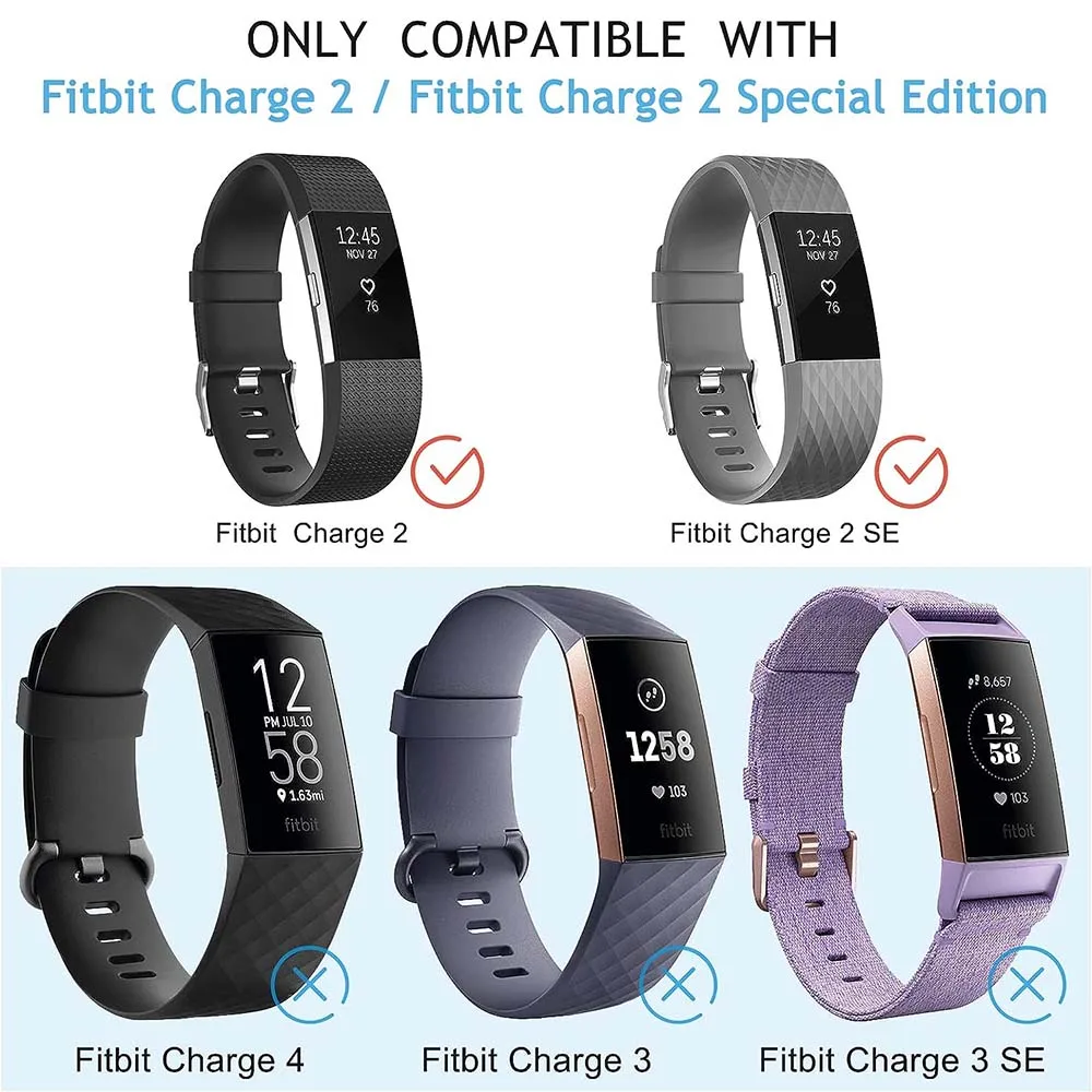 Larger Size Soft TPU Strap For Fitbit Charge 2 Band Smart Watch Bracelet For Fitbit Charge 2 Watchband Wristband Replacement