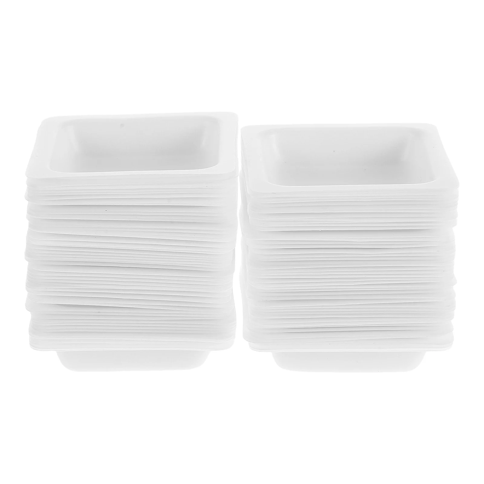 

100Pcs Weigh Boats Sturdy Plastic Measuring Weigh Boat for Labs Home Hospital Accurate Sample Weighing Trays Chemistry Weighing
