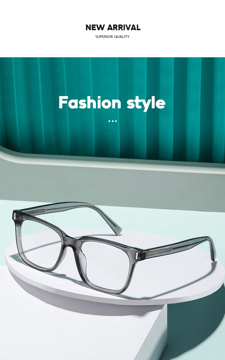 VCKA TR90 Platz Männer Vintage Myopie Gläser Verdickung Rahmen Frauen Anti-Blau Licht Rezept Optik Brillen -0,50 bis -10 – Detail 3