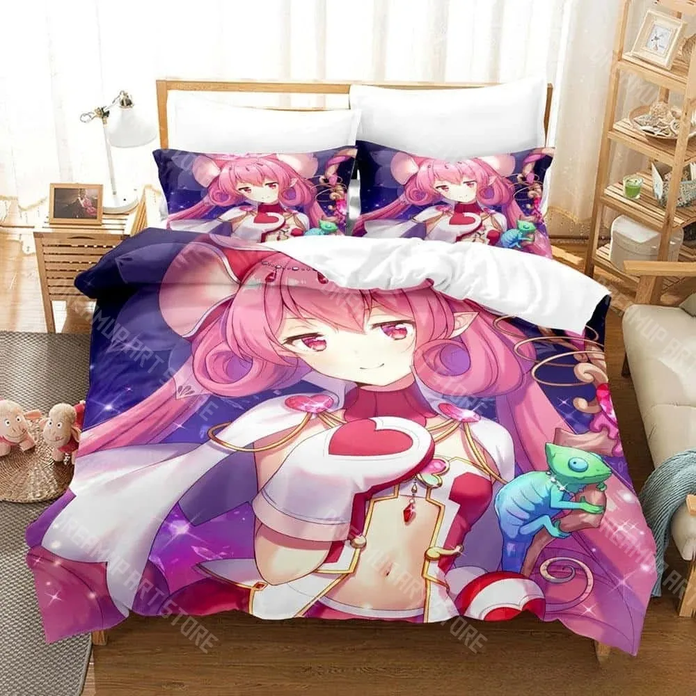 3D Printed Princess Connect! ReDive Neneka Bedding Set for Boys Girls Duvet Cover Twin Queen King Full Single Double Sizes