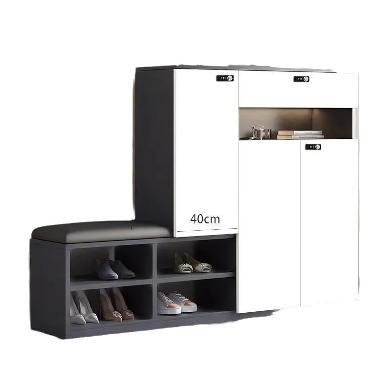 

With lock shoe cabinet shoe change stool outside the door integrated entrance elevator entrance corridor outside the corridor