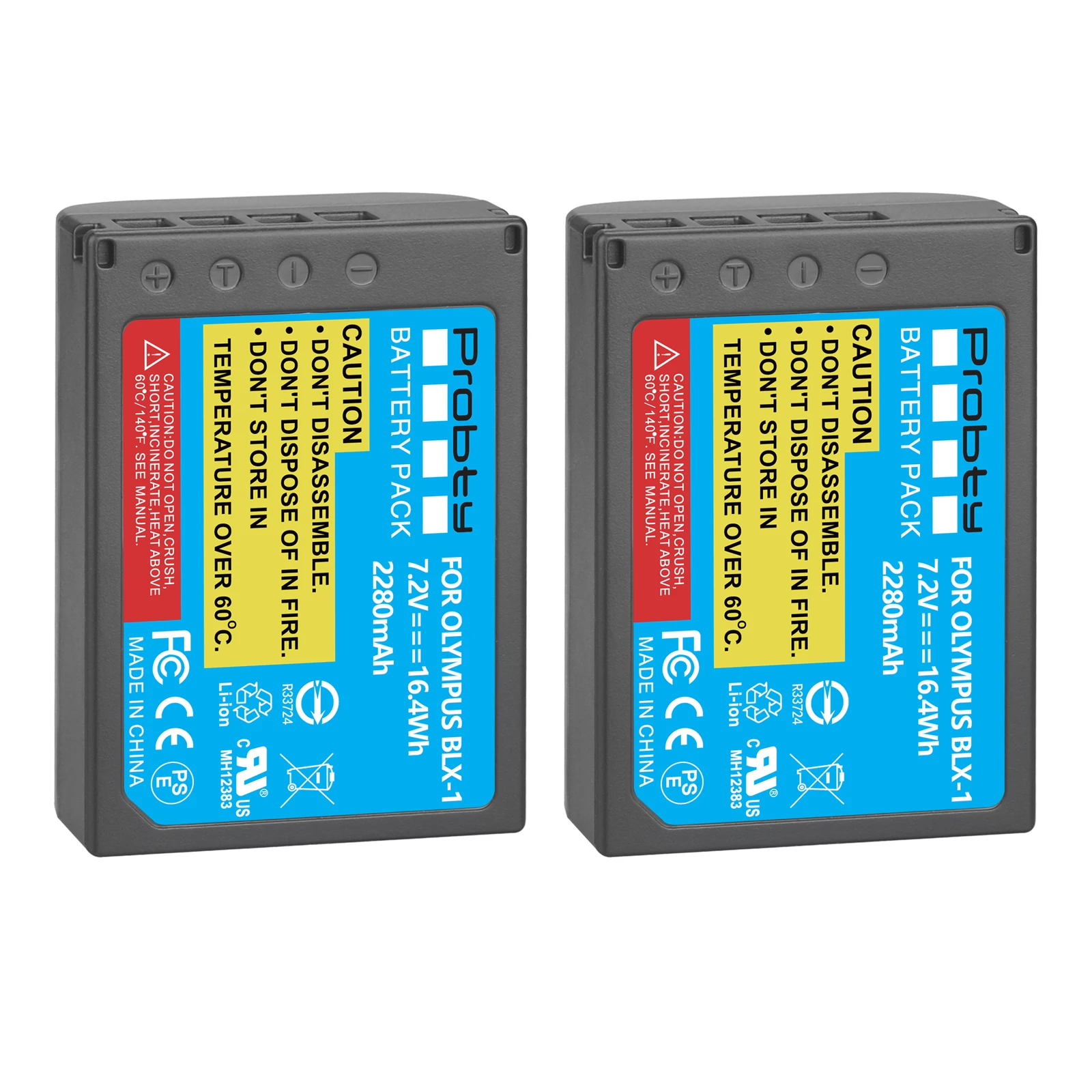 2280mAh BLX-1 BLX1 Li-Ion Battery for Olympus OM-1 OM1 BLX1 BLX-1 Camera Battery