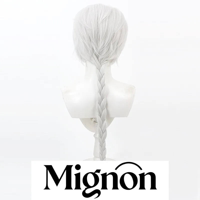 Bungo Stray Dogs Nikolai Gogol cosplay wig silver white spiky jester Halloween gift view 4