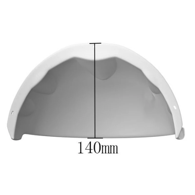 CCTV Dome Camera Rain Sun Shade Cover, Anti-Glare Weather Shield with Side Mount Bracket view 3