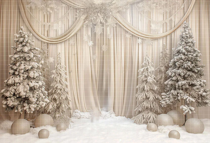 Mehofond Photography Background Winter White Christmas Forest Xmas Trees Gifts Kids Family Portrait Decor Backdrop Photo Studio