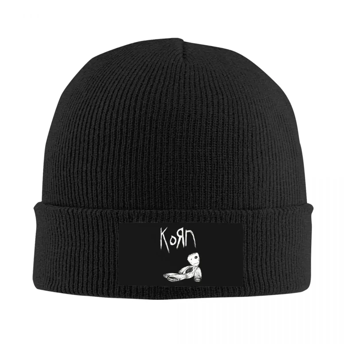 Korn Rock Knitted Hat Women's Men's Beanies Autumn Winter Hats Nu-Metal Music Warm Melon Cap