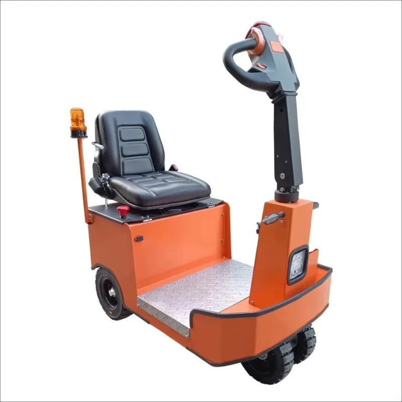 Seated trailer tractor Practical drive electric tricycle tractor Standing 3 ton walking mode electric tractor