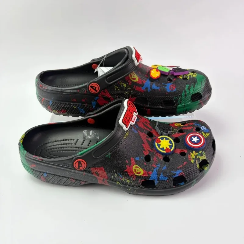 

2026 The Avengers Cartoon Anime Slippers Non-Slip Beach Sandals Cute Eva Closed-Toe Slip-On Clogs For Home Leisure Boys And Girl