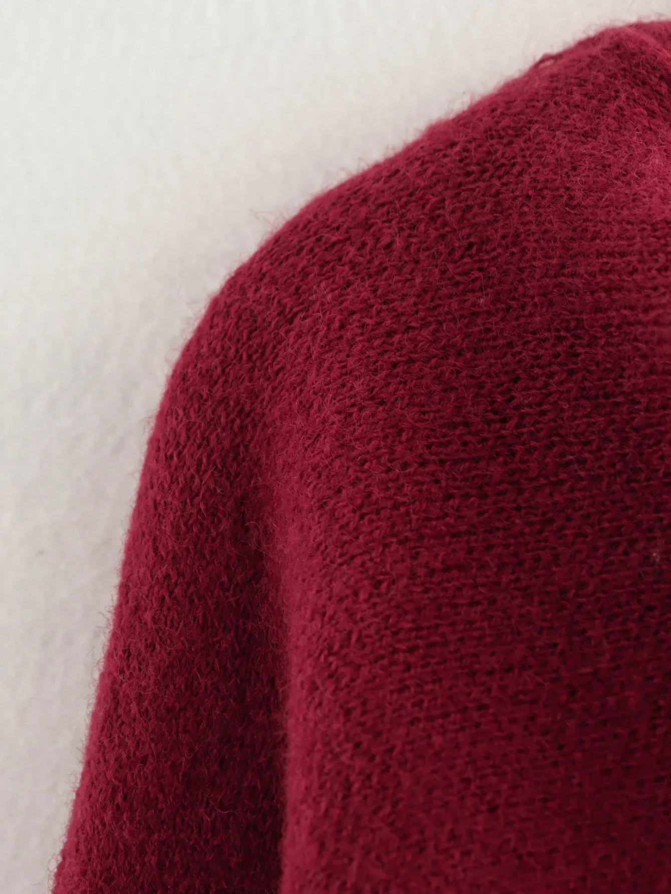 PRINTKAOIR Damen Herbst Winter Jacke Frauen Casual Pendler Mantel Gestrickte Lose Übergroßen Mantel Asymmetrische Split Chic Schal Jacke – Detail 12