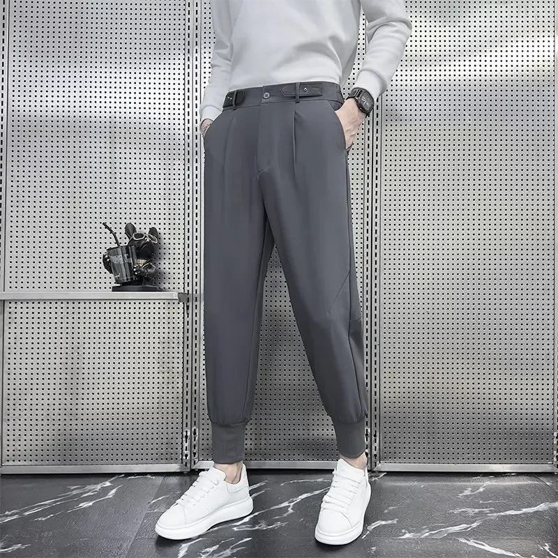 

Tailoring Male Trousers Original Clothing Sale Vintage Baggy Cheap Spandex High Quality Cotton Designer Y2k Men's Casual Pants